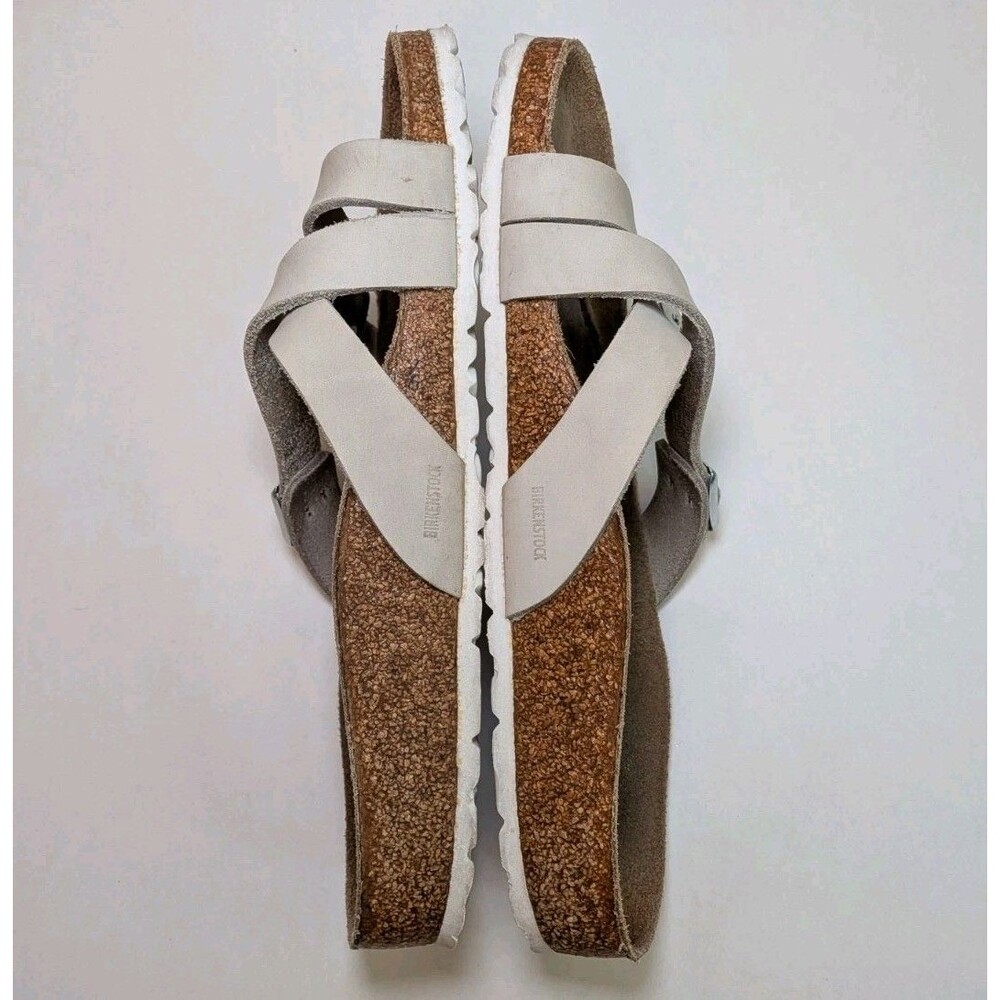 Birkenstock Womens Yao Buckle Strappy Leather Sandals Slides Sz 40 EUR 9-9.5M US - Picture 5 of 7